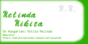 melinda mikita business card